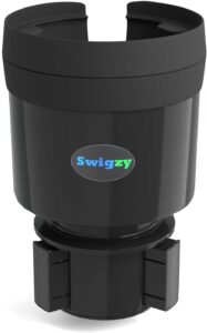 Swigzy Car Cup Holder Expander Adapter with Adjustable Base 