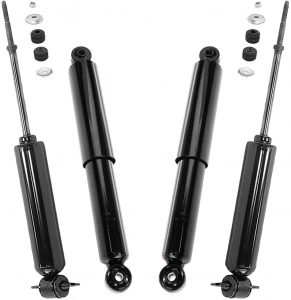 Detroit Axle – 4pc Guaranteed Fit and Function Front & Rear Shock Absorber Dodge Ram