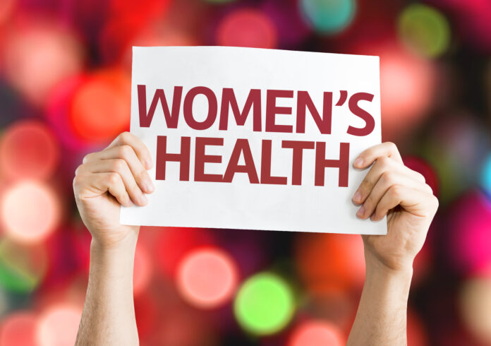 Women's Health card with colorful background